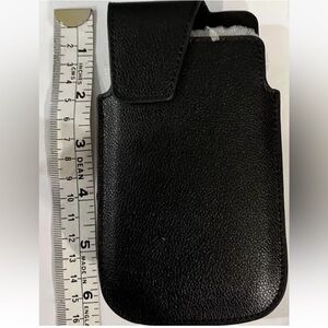 Leather Case with Clip Holster BlackBerry Pearl All Small Phones 6.4”h 3.6”w